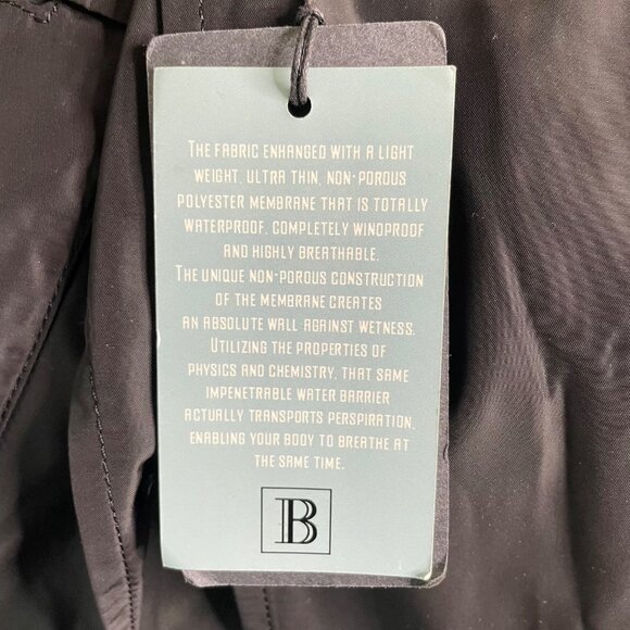Mens Blazer Jacket Lightweight Waterproof Coat Black New with Tags Size Large  u - Picture 11 of 11